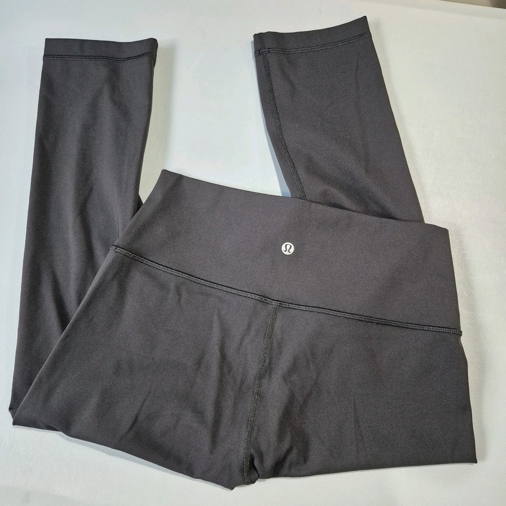 Lululemon‎ Wunder Under Crop Womens 8 Black High Rise Luxtreme 21" Training